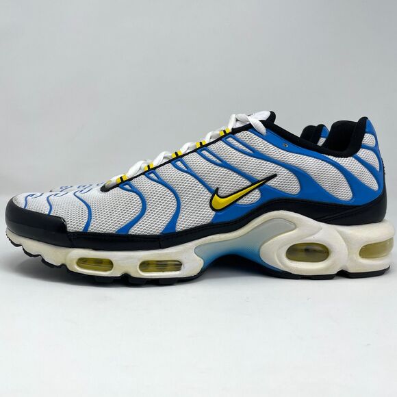 Nike Air Max Plus Shoes Men 11.5 White Blue Tn Tuned Air Bright Retro 604133-133 - Picture 1 of 13